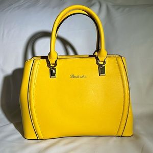 BOSTANTEN Women Leather Handbag Designer Top Handle Purse. No body strap.